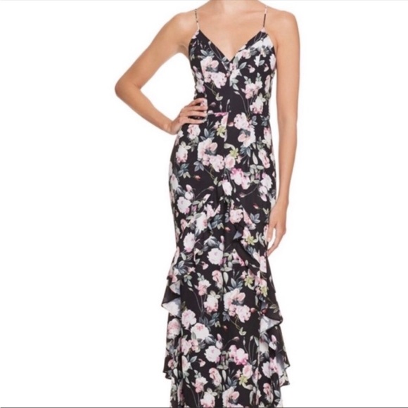 Floral Ruffled Maxi Dress - Picture 4 of 5